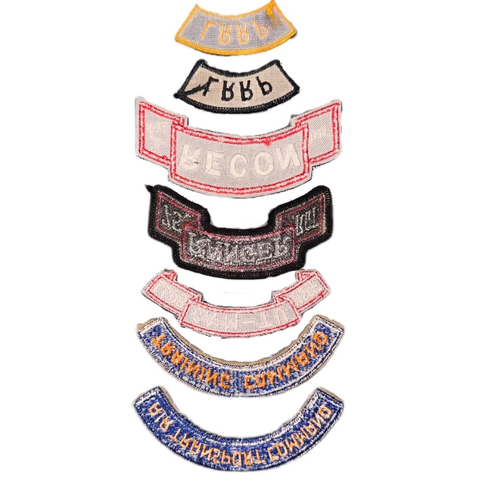 Vintage Military Patches Lot of 7 Scroll Shoulder Army USSF Ranger LRRP Vietnam - Picture 2 of 2